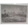 Image 2 : Village of Waikiki 1873 Engraving, Framed, 15"x12"