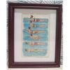 Image 1 : Swimming Strokes 1890's Engraving, Framed, 9.5"x12"