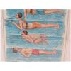 Image 3 : Swimming Strokes 1890's Engraving, Framed, 9.5"x12"