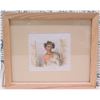 Image 1 : Woman of Sandwich Islands 1841 Engraving, Framed, 11"x9"