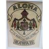 Image 2 : Aloha Hawaii 1930's Water Decal, Framed, 10"x13"