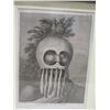 Image 2 : Masked Man of Sandwich Islands 1785 Folio Engraving, Framed, 14"x16"