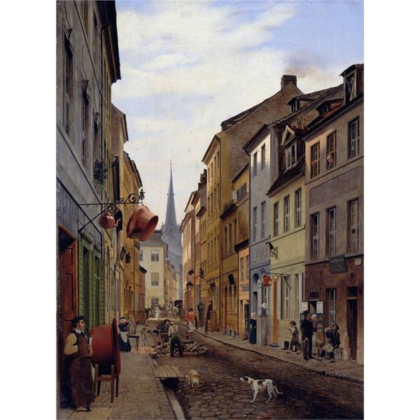 Eduard Gaertner - Street Scene