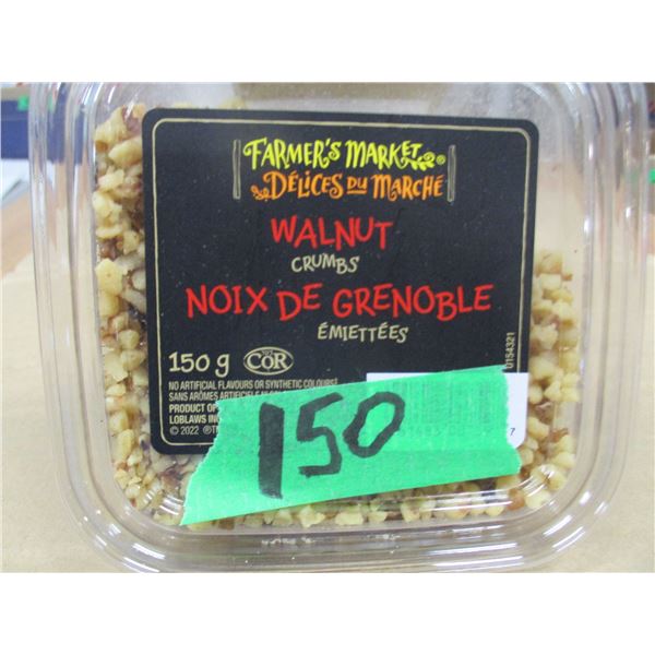 SHELF PULLS (AS IS):  WALNUT CRUMBS (150G)