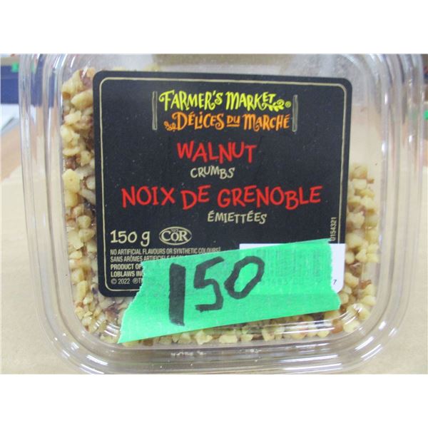 SHELF PULLS (AS IS):  WALNUT CRUMBS (150G)