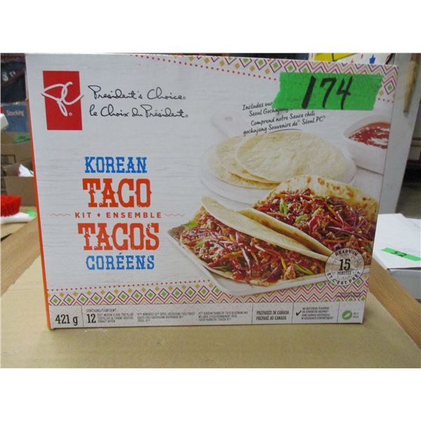 SHELF PULLS (AS IS):  KOREAN TACO KIT (421G)