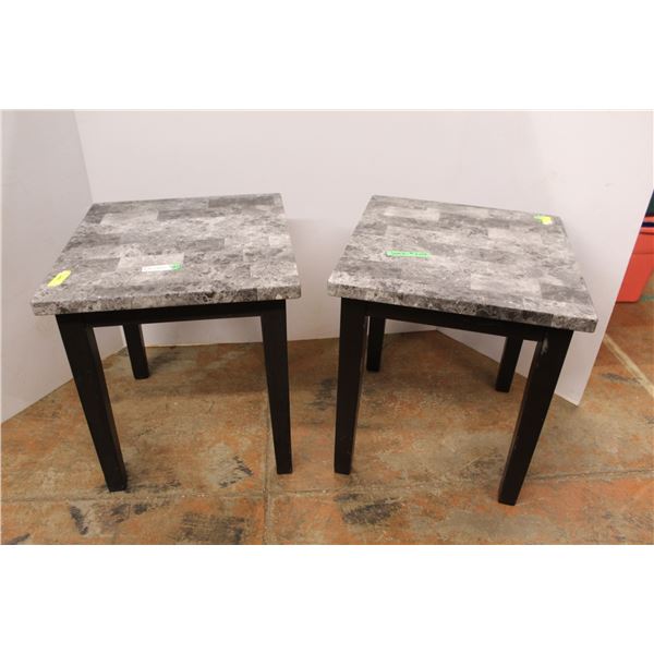* (2) End Tables - 22" x 23" x 24"