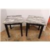 Image 1 : * (2) End Tables - 22" x 23" x 24"