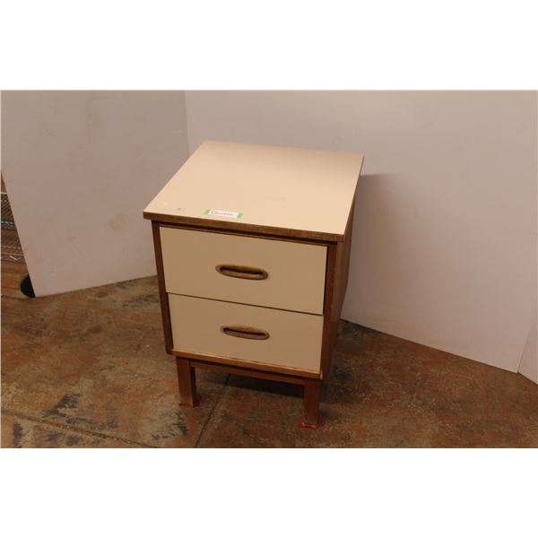 * Two Drawer Night Stand - 18" x 18" x 25"