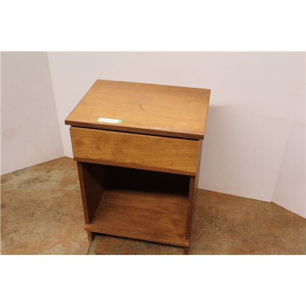 * Wooden End Table - One Drawer - 14" x 19" x 25"