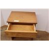 Image 2 : * Wooden End Table - One Drawer - 14" x 19" x 25"