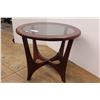 Image 3 : * Round Glass Top End Table - 24" Round x 20"