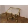 Image 1 : * Square Glass Top End Table - 18" x 18" x 19"