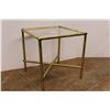 Image 3 : * Square Glass Top End Table - 18" x 18" x 19"