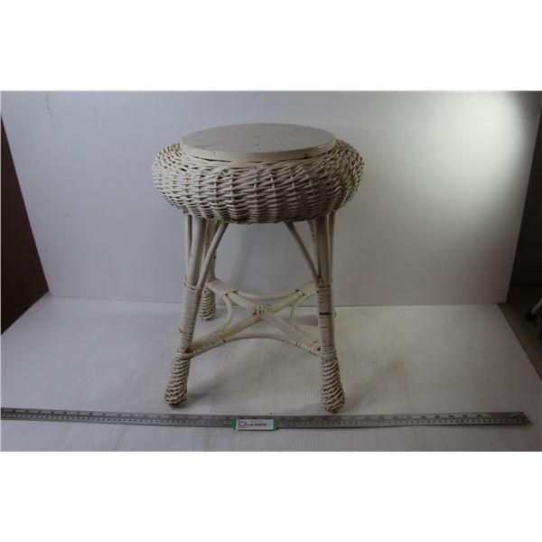 Wicker Stool / Plant Stand