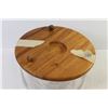 Image 3 : Wooden Cake Tray With Glass Cover