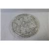 Image 2 : Footed Etched Glass Platter