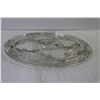Image 3 : Footed Etched Glass Platter