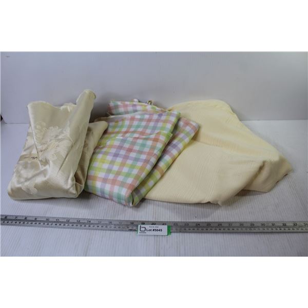 (3) Large Round Table Cloths