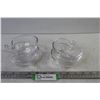 Image 1 : (4) Glass Handled Fruit Dishes