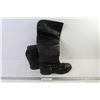Image 1 : Pair of High Black Boots - Size 5.5