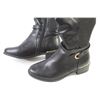 Image 2 : Pair of High Black Boots - Size 5.5