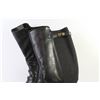 Image 3 : Pair of High Black Boots - Size 5.5