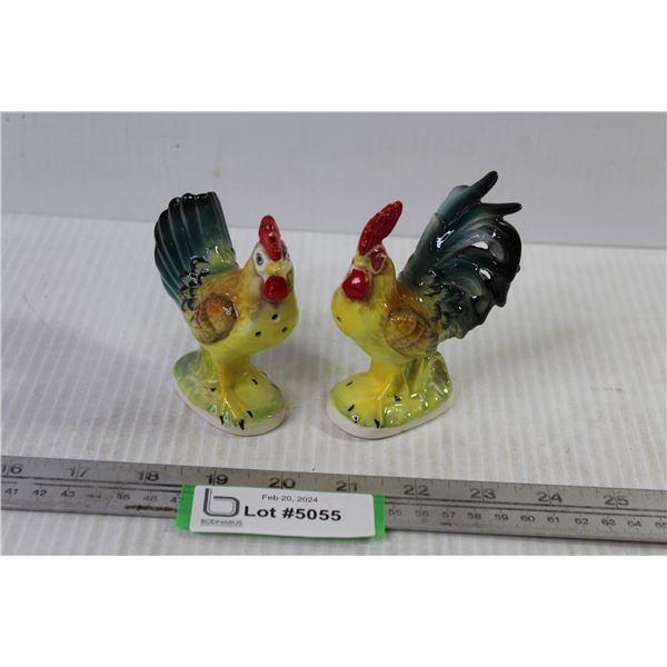 Salt & Pepper Shakers - Roosters