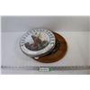 Image 1 : Wooden Tray/Plaque, Thermometer