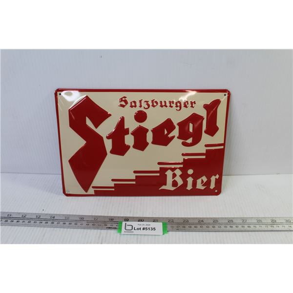 Salzburger Stiegl Bier Metal Sign