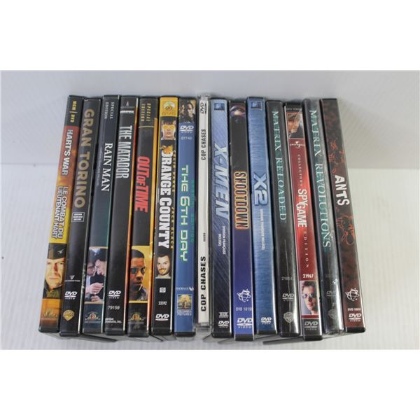 (15) DVD's - Rain Man, Gran Torino, etc.