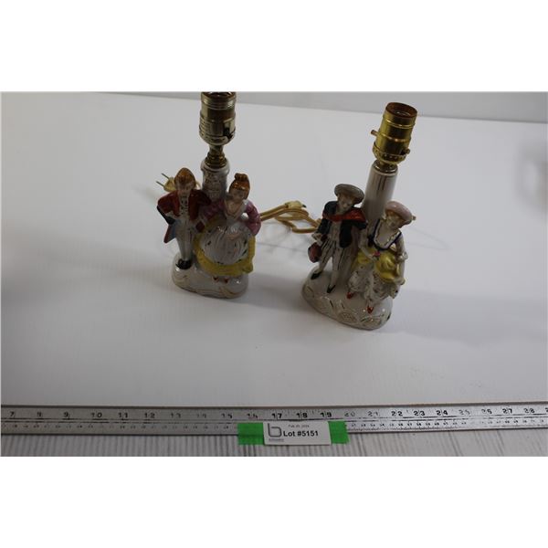 (2) Japanese Figural Lamps - Working