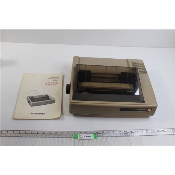 Commodore Printer - Model MPS-802 (Not Tested) with Manual from Model 1526