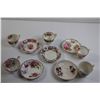 Image 2 : (5) Tea Cups & Saucers - Bell, Royal Albert American Beauty, Royal Standard, Salisbury, Ridgeway