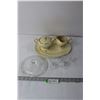 Image 1 : Cream and Sugar Set, Glasses and Glass Lid