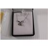 Image 2 : Sterling Silver 1ct Moissanite Necklace - 18", Box Broken