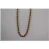 Image 4 : Rope a Dope Gold Plated 4mm Chain - 24"
