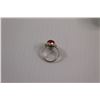 Image 3 : Sterling Silver Carnelian Ring - Size 7.5