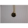 Image 2 : Gold Plated Astrology Taurus Pendant with Chain - 16"