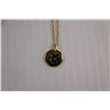 Image 2 : Gold Plated Astrology Taurus Pendant with Chain - 16"