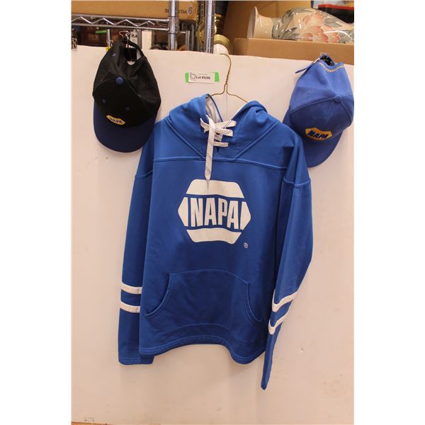 Napa Hoodie - XL, (2) Hats