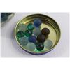 Image 2 : Half a Jar of Blue Marbles