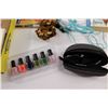 Image 4 : Blue Earbuds, (6) Nail Polishes, Misc.