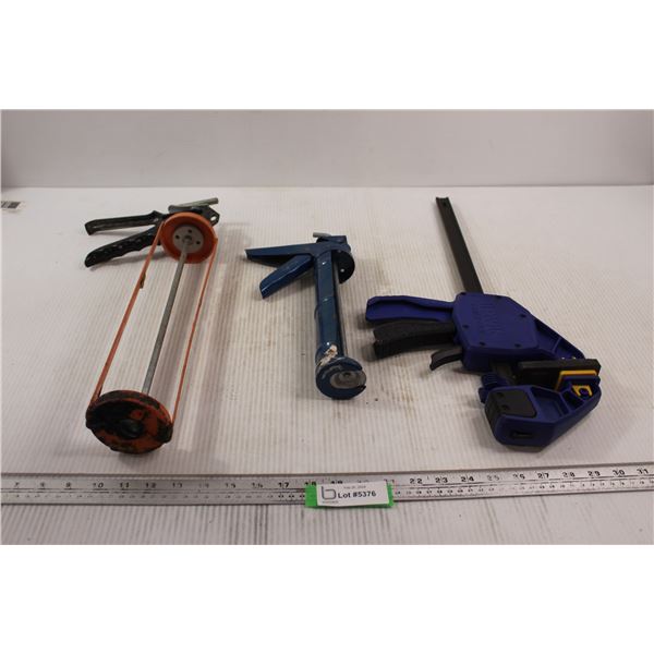 (2) Caulking Guns, Clamp