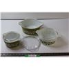 Image 1 : (3) Vintage PYREX Ovenware Set  - Spring Blossom - Missing 2 1/1 Qt. Lid (2) 1 1/2 Qt. Lids 1 not ma