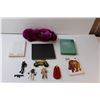 Image 4 : (4) Books, Barney Plush toy, Vintage Noise Maker, Childrens Army Action Figures & Accessories