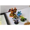 Image 2 : (5) Skylander Figurines, 9.25x9.25 Picture in Frame, Soap Disp. Wine Bag, Small Book & Various Items