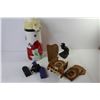 Image 6 : Air Pot, Coasters in Piano Holder, Wooden Eagle Figurine