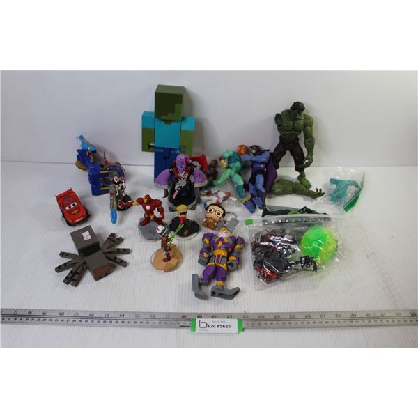 Assortment of Action Figures, Toys