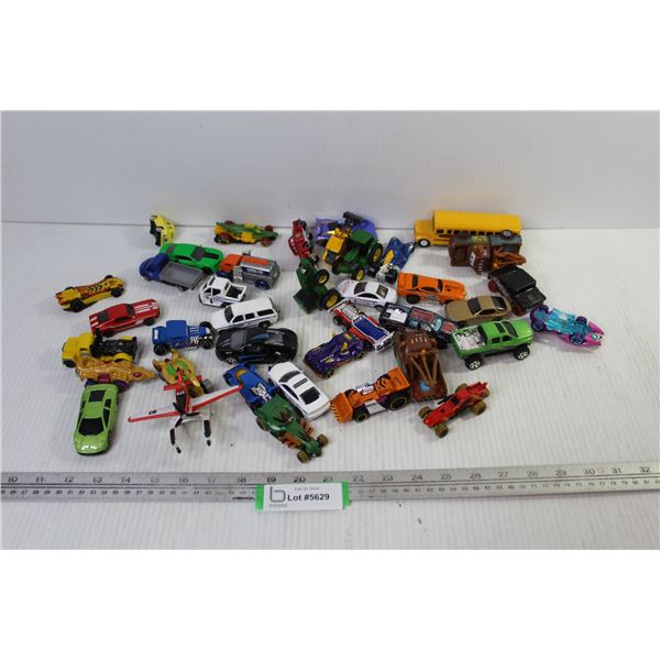 Variety of Toy Vehicles - Mattel, Hot Wheels, etc.